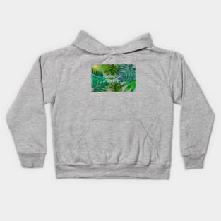 Eco-local living,palm tree,summer,summertime,summer season Kids Hoodie